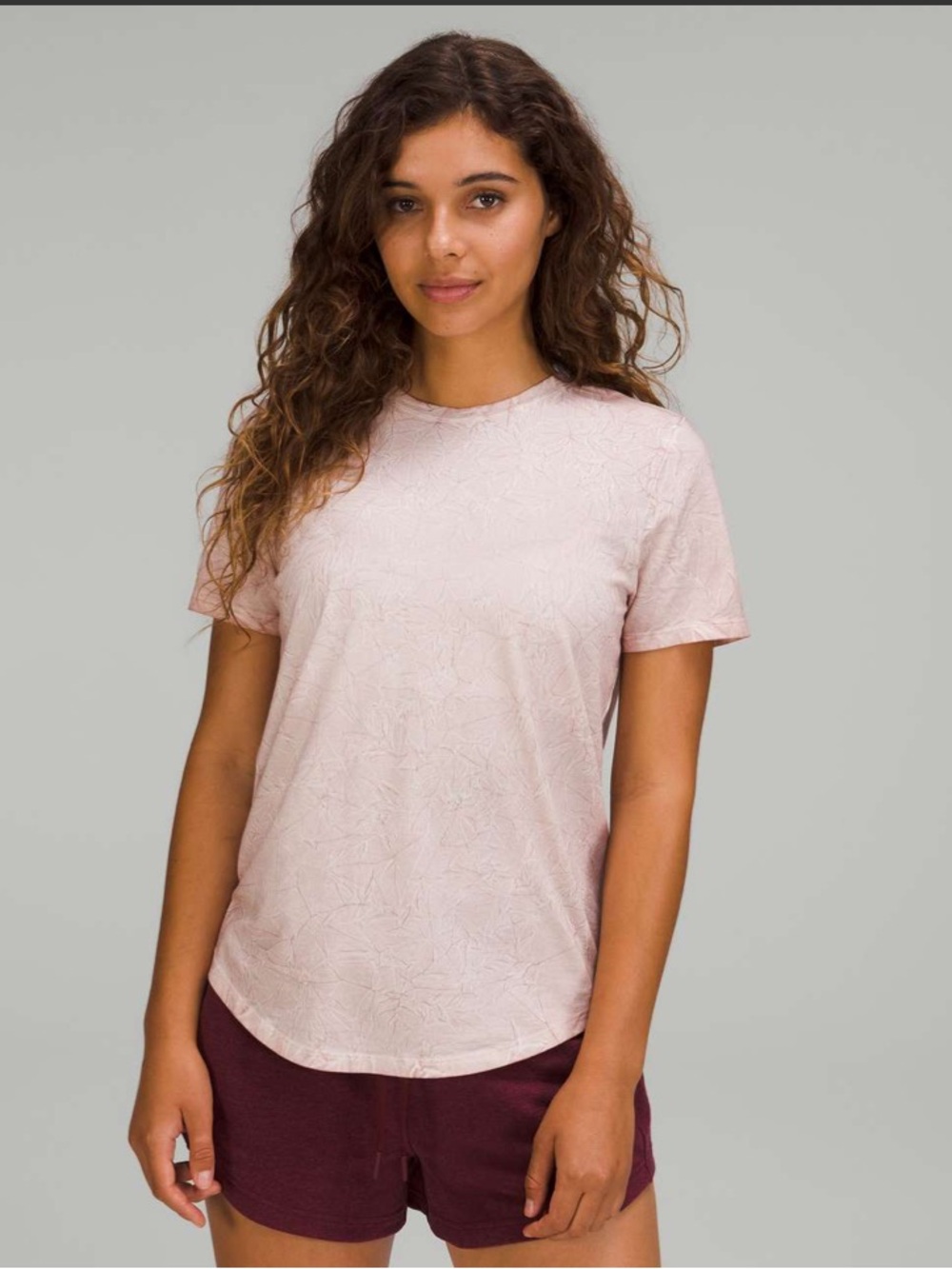 Lululemon Love Crew Short Sleeve T-Shirt Summit Wash Smoky Topaz Relaxed Tee